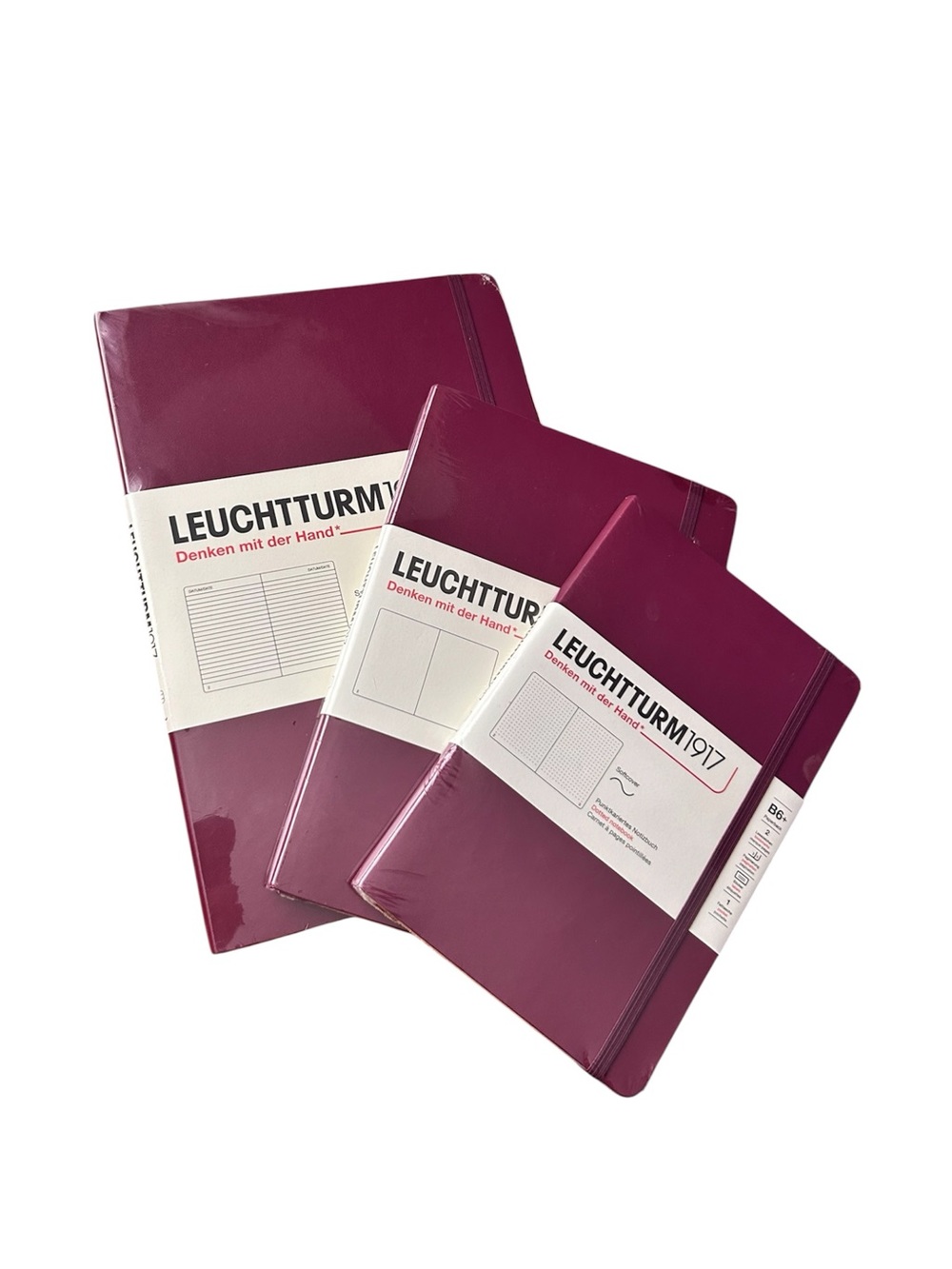 Leuchtturm1917 Set of 3 Notebooks - Berry bundle B6+ B5 A5